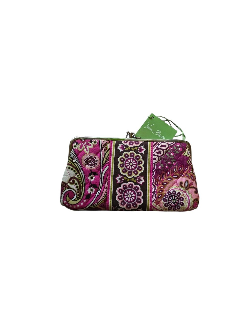 vera bradley very berry paisley clutch wallet nwt